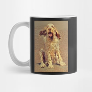 Sitting on a Beach Spinone Mug